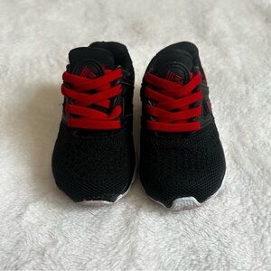 Toddler Reebok Black and Red Sneakers